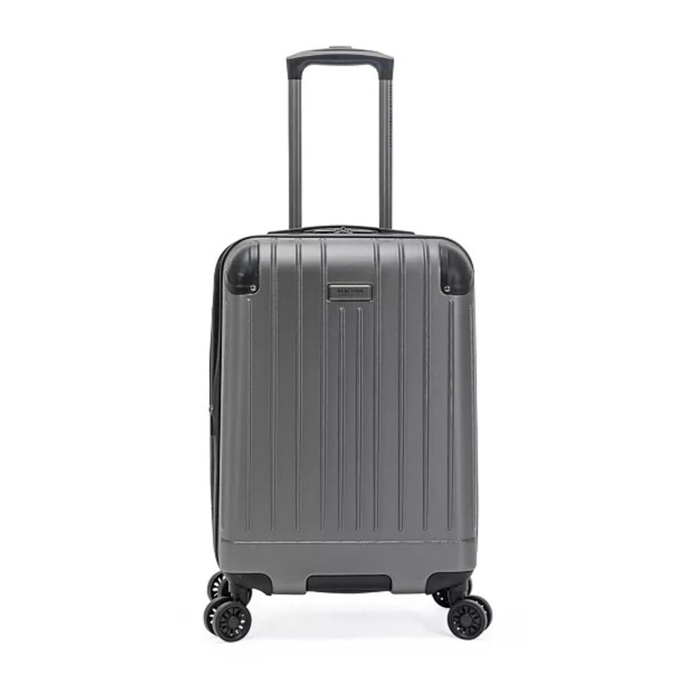 Kenneth Cole Flying Axis 20" Hardside Exp Metallic Gray Carry-On Spinner Luggage